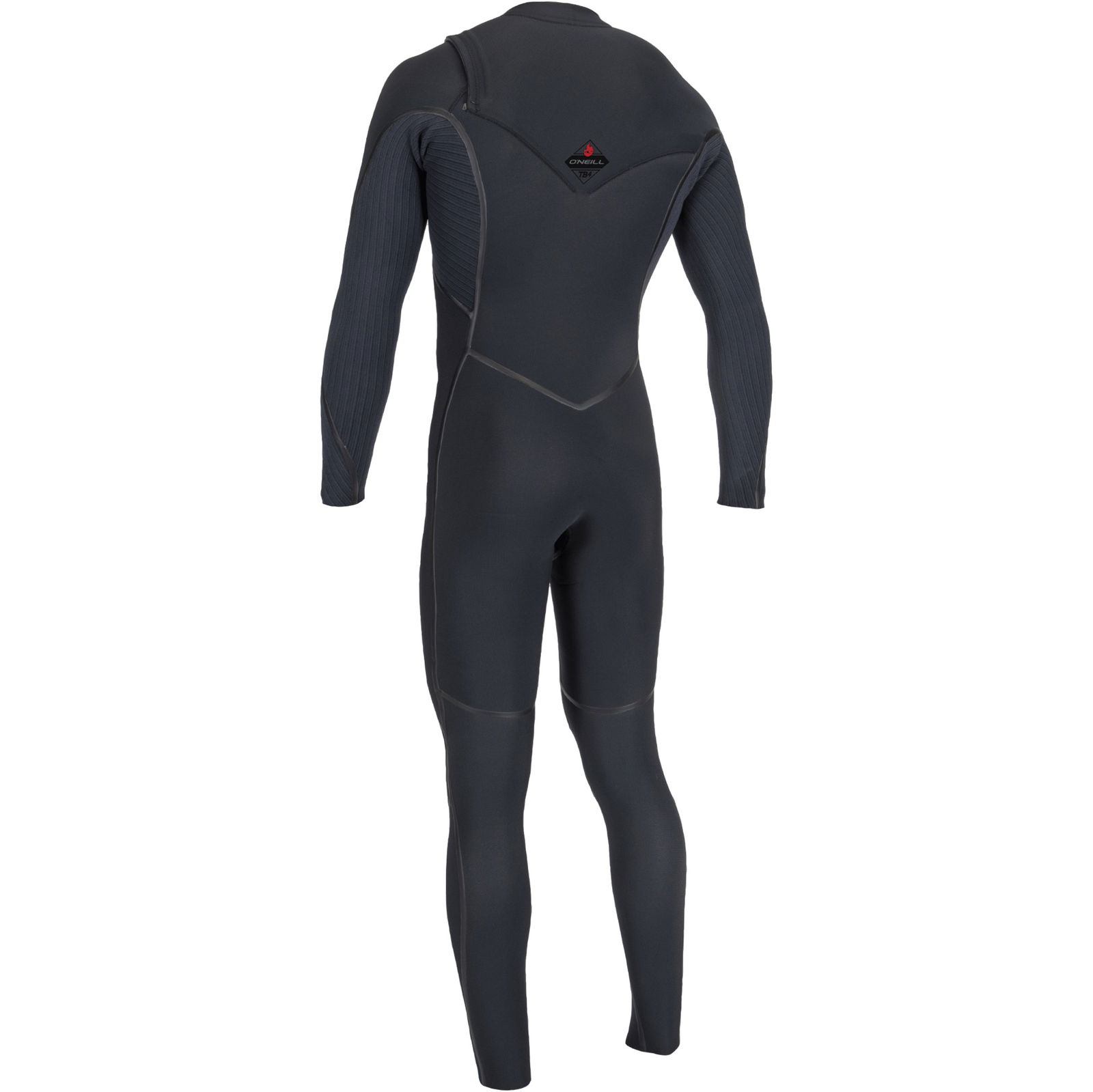 O Neill Mens Hyperfreak Fire Mm Chest Zip Wetsuit Black